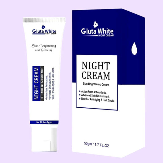 GLUTA WHITE NIGHT CREAM 50GM
